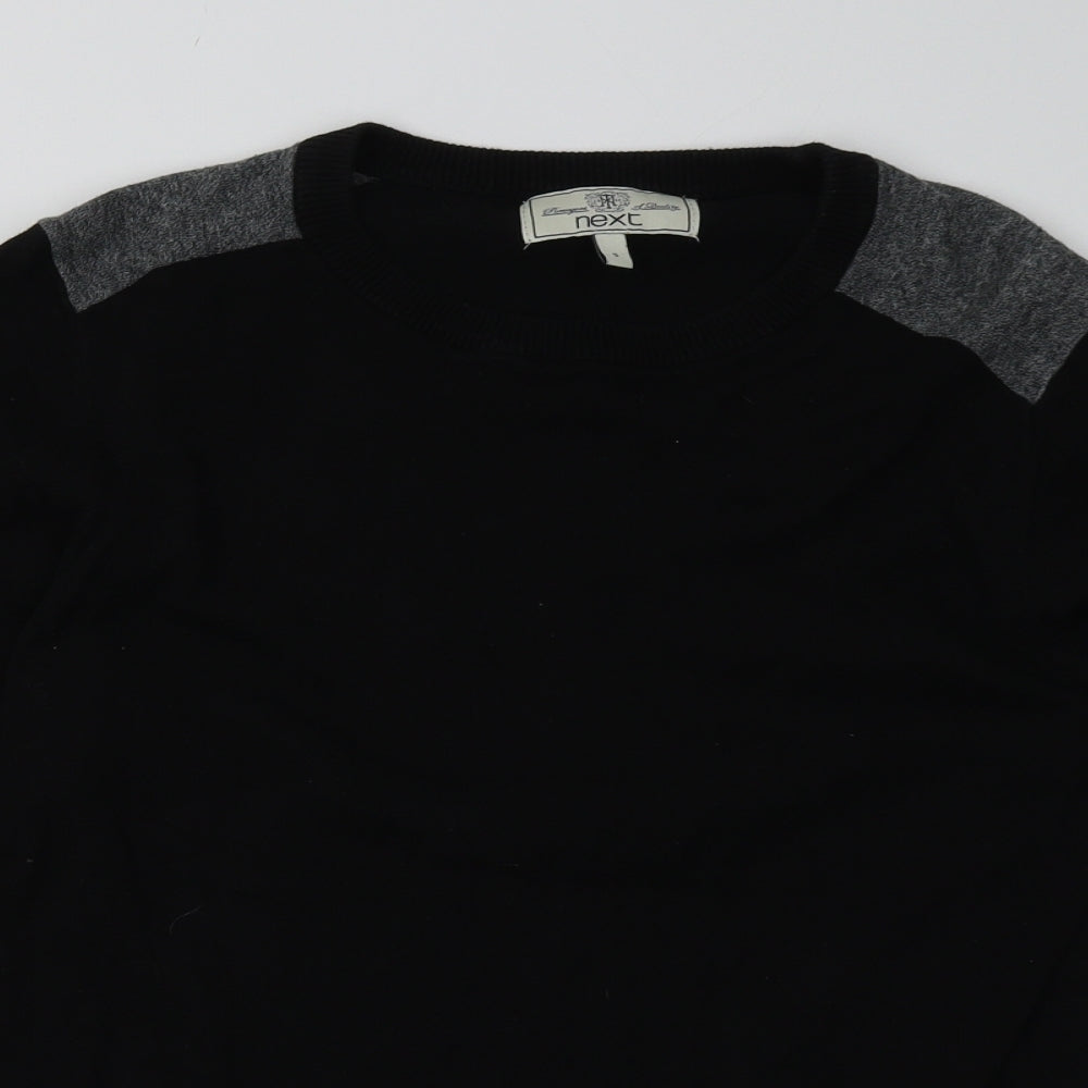 Mens UK Size S NEXT Black Pullover Sweatshirt