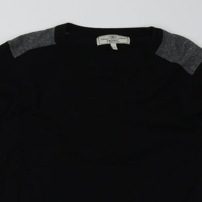 Mens UK Size S NEXT Black Pullover Sweatshirt