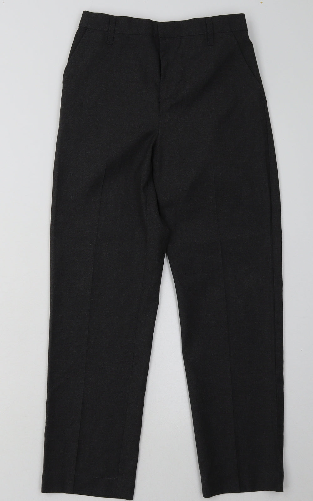 sainsburys Boys Grey  Polyester Capri Trousers Size 10 Years  Regular Hook & Eye - School Wear