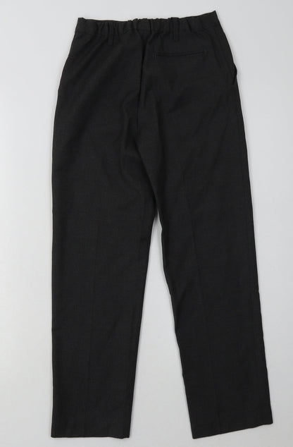 sainsburys Boys Grey  Polyester Capri Trousers Size 10 Years  Regular Hook & Eye - School Wear