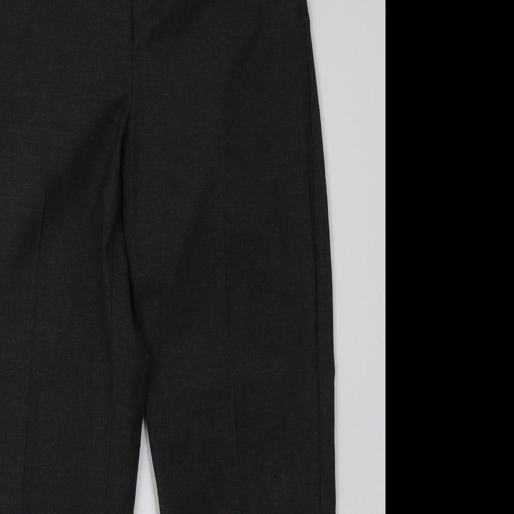 sainsburys Boys Grey  Polyester Capri Trousers Size 10 Years  Regular Hook & Eye - School Wear