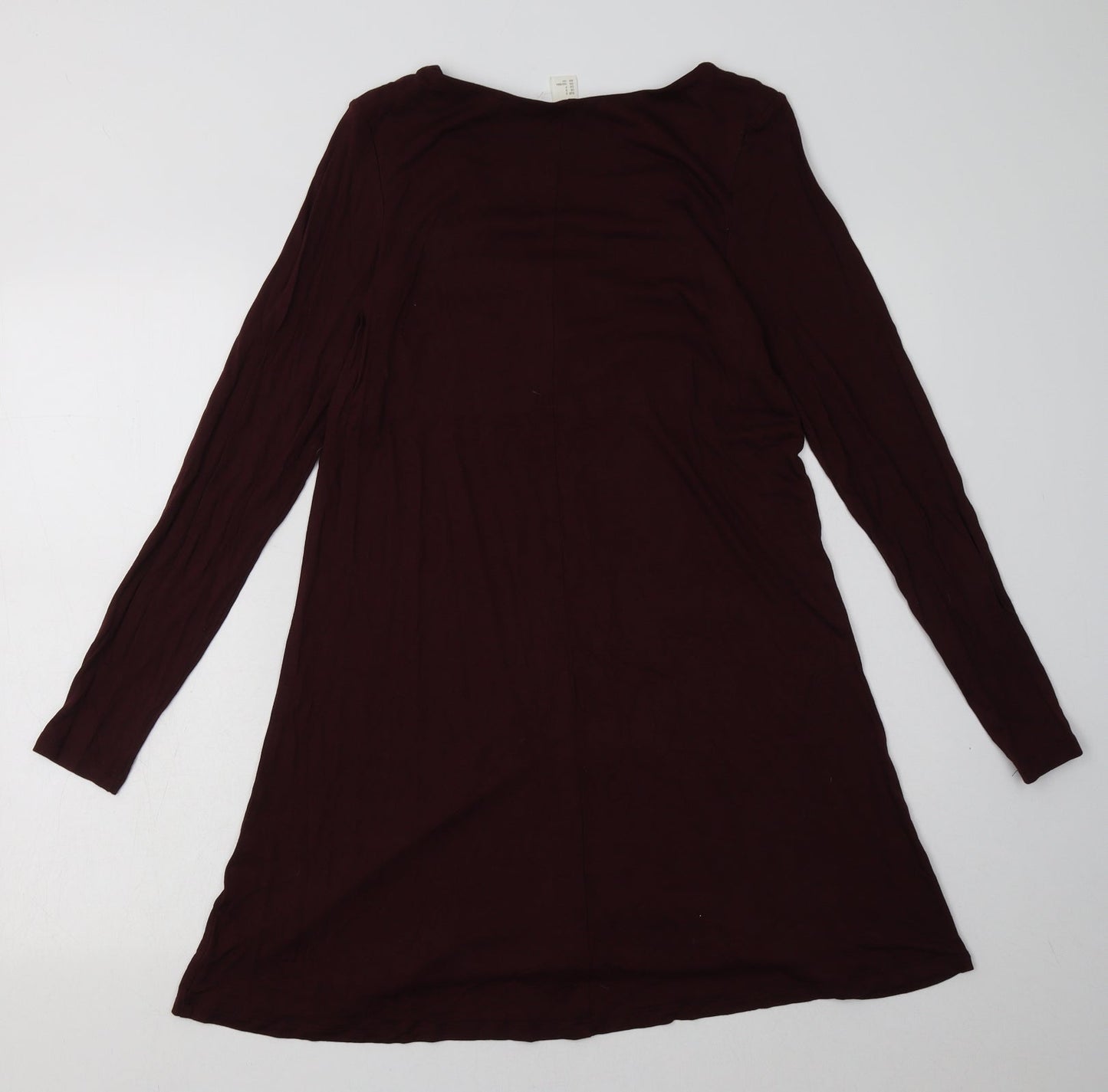H&M Womens Red  Viscose A-Line  Size S  V-Neck Pullover