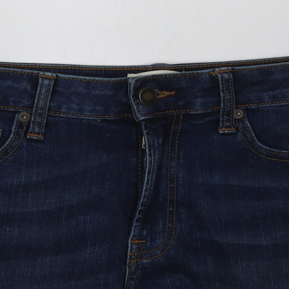 goodthreads Womens Blue  Cotton Bermuda Shorts Size 27 in L4 in Regular Button