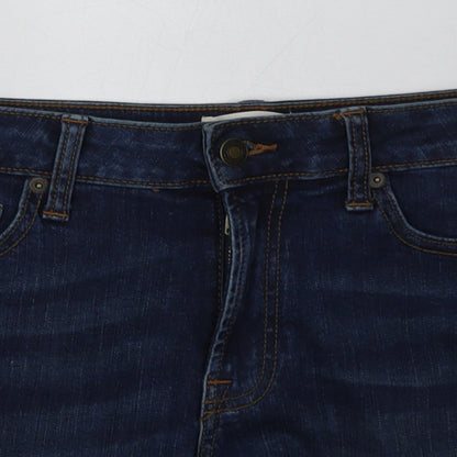 goodthreads Womens Blue  Cotton Bermuda Shorts Size 27 in L4 in Regular Button