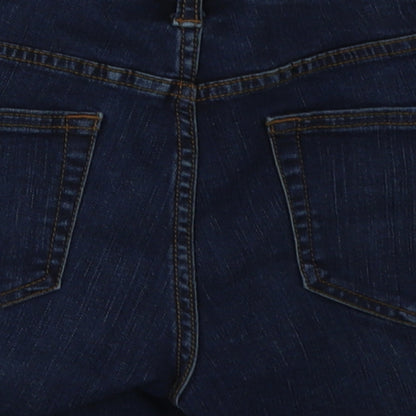 goodthreads Womens Blue  Cotton Bermuda Shorts Size 27 in L4 in Regular Button