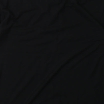 JERZEES Mens Black  Polyester  Polo Size XL Collared Button