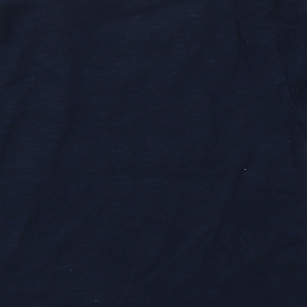 M&Co Boys Blue  Cotton Basic T-Shirt Size 18-24 Months Crew Neck Pullover - dont grow up its a trap