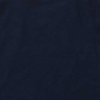 M&Co Boys Blue  Cotton Basic T-Shirt Size 18-24 Months Crew Neck Pullover - dont grow up its a trap