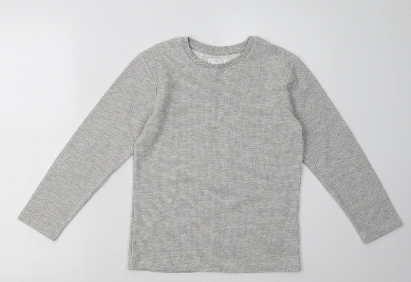 NEXT Boys Grey  Cotton Pullover Sweatshirt Size 8 Years  Pullover