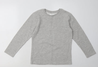 NEXT Boys Grey  Cotton Pullover Sweatshirt Size 8 Years  Pullover