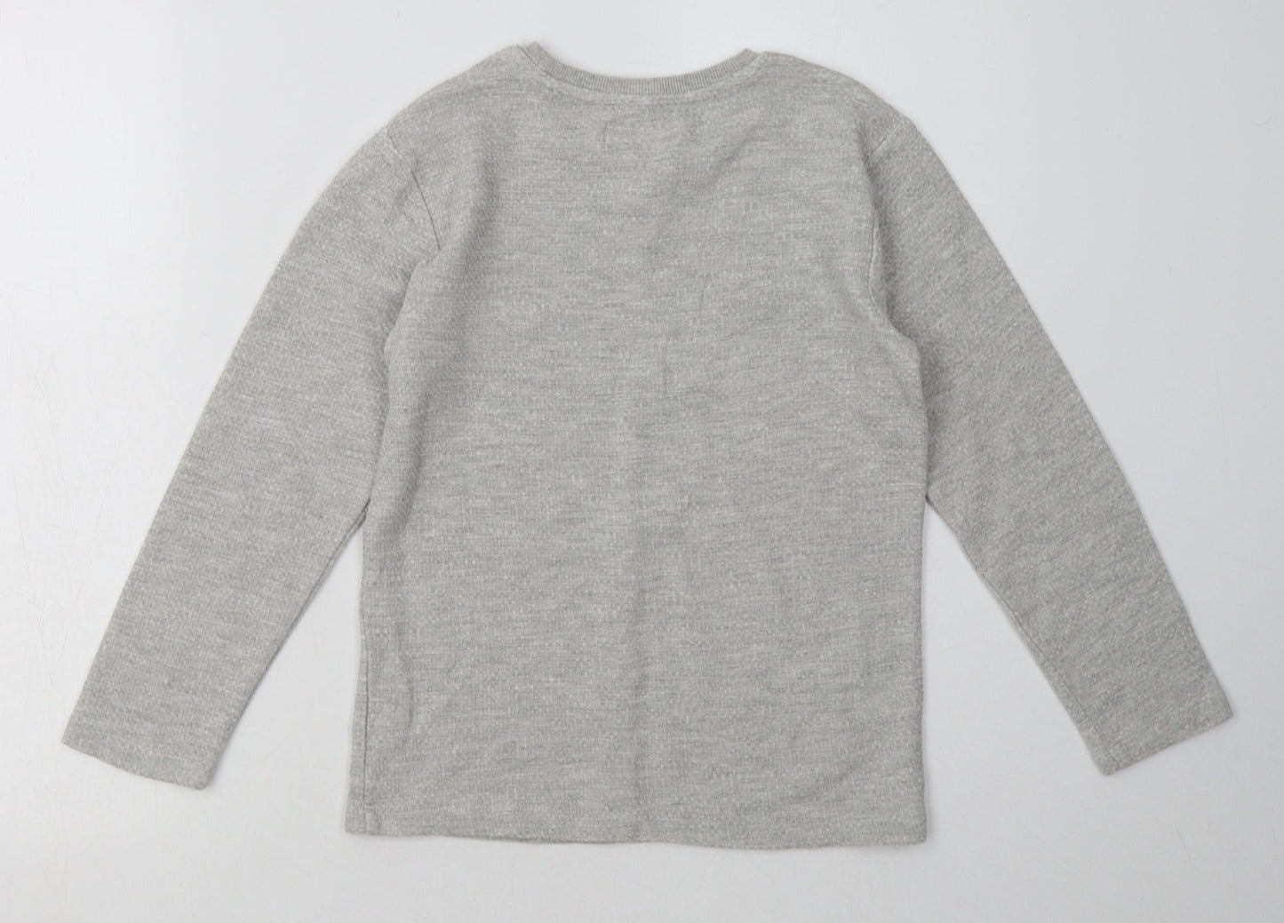 NEXT Boys Grey  Cotton Pullover Sweatshirt Size 8 Years  Pullover
