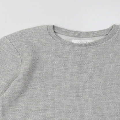 NEXT Boys Grey  Cotton Pullover Sweatshirt Size 8 Years  Pullover