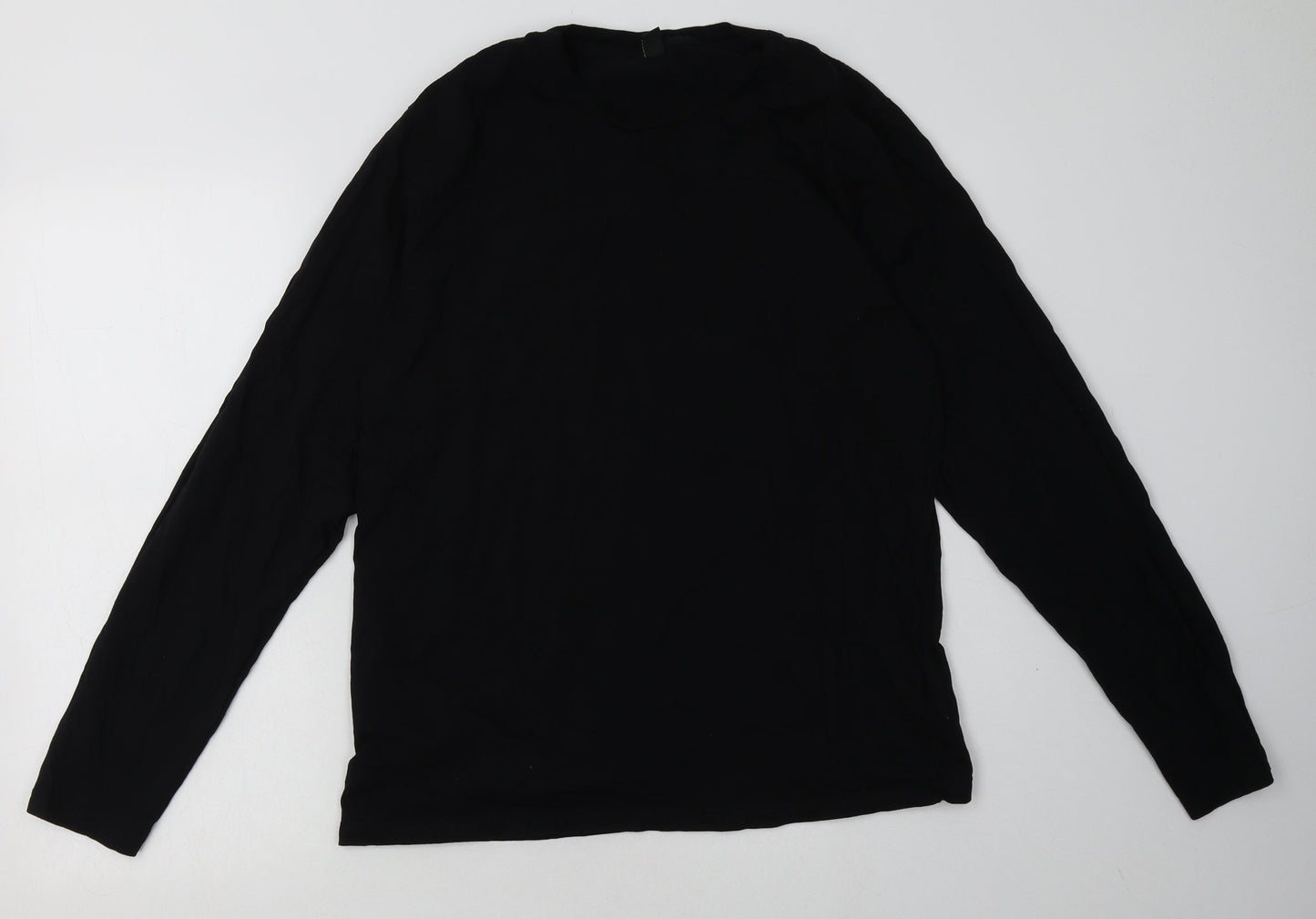 Mens UK Size M Preworn Black Pullover Sweatshirt