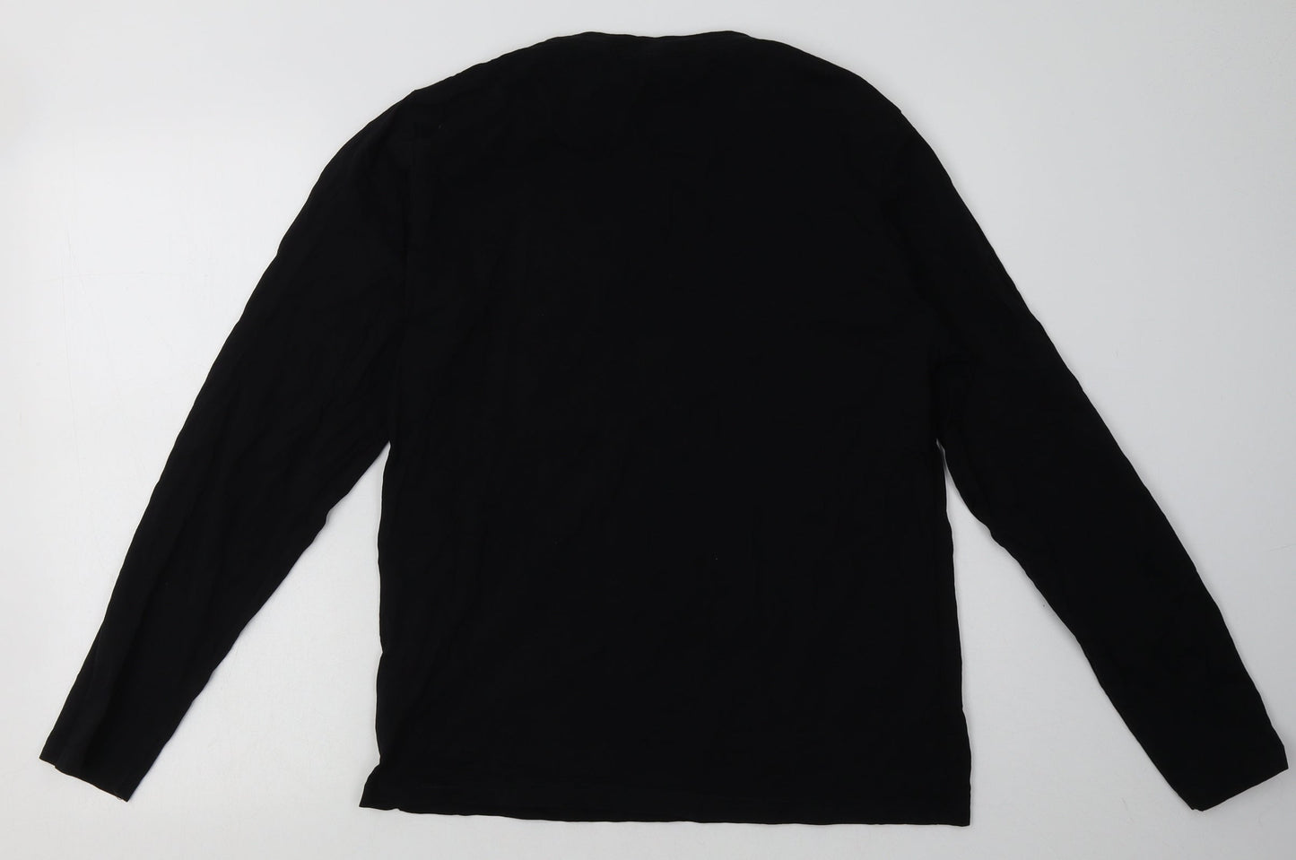 Mens UK Size M Preworn Black Pullover Sweatshirt