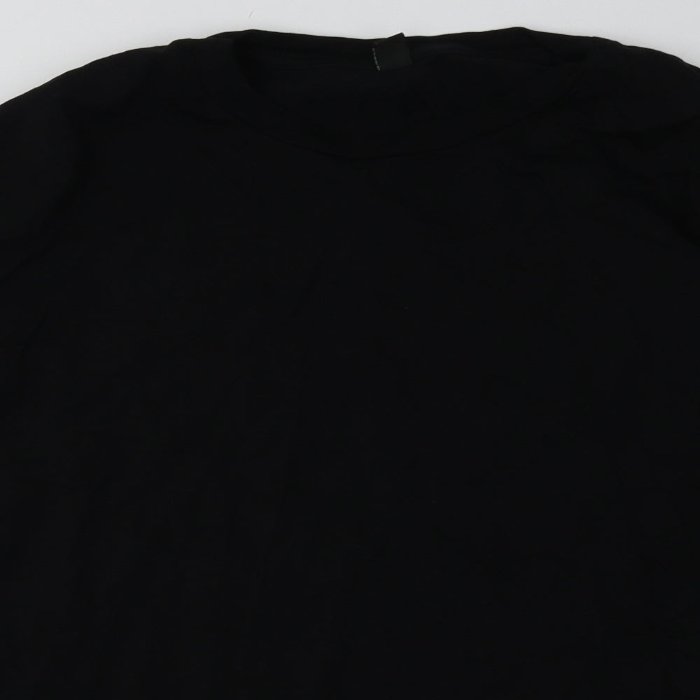 Mens UK Size M Preworn Black Pullover Sweatshirt