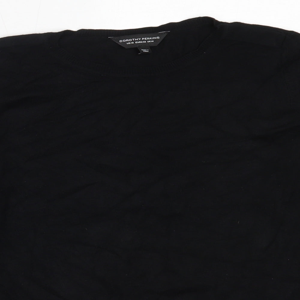 Womens UK Size 14 Dorothy Perkins Black Pullover Jumper