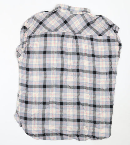 Womens UK Size 14 Wallis Blue Basic Button-Up