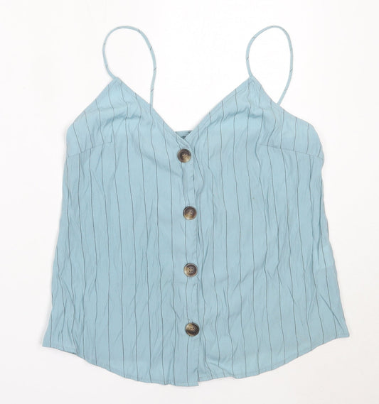 Womens UK Size S Vera & Lucy Blue Camisole Blouse