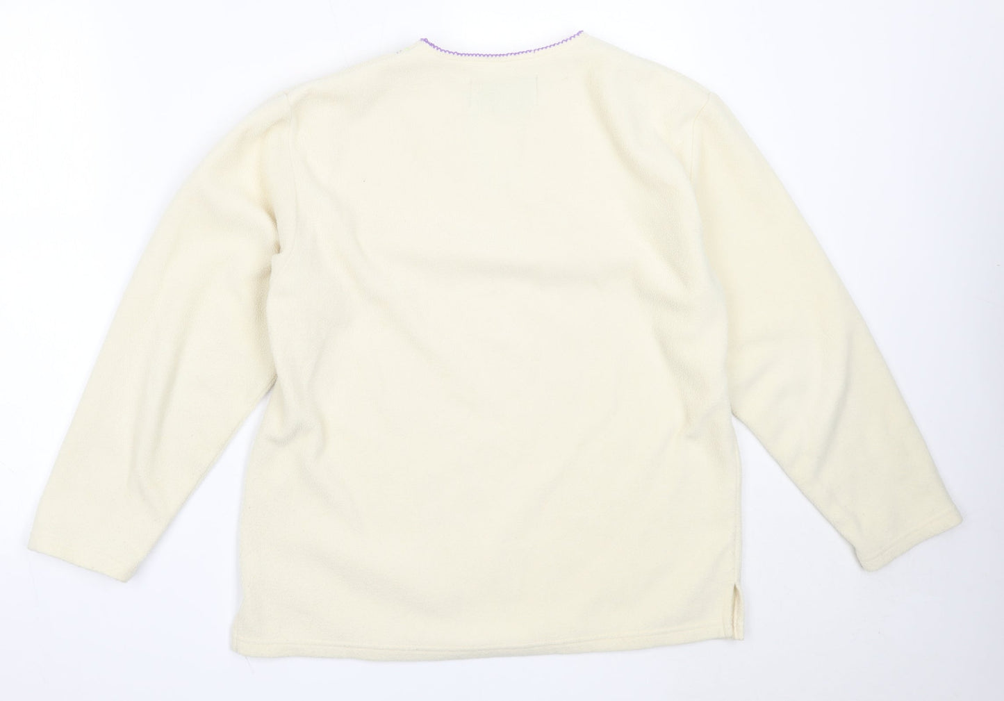 Womens UK Size S Neutral Territory Ivory Pullover Jumper