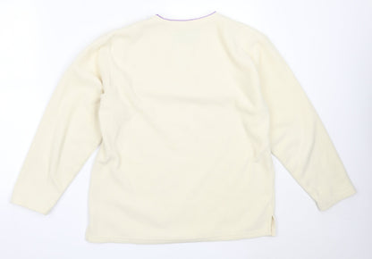 Womens UK Size S Neutral Territory Ivory Pullover Jumper