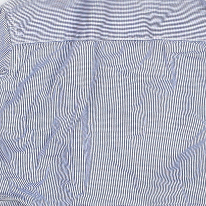 Mini Rebel Boys Blue  Cotton Basic Button-Up Size 12-18 Months Collared