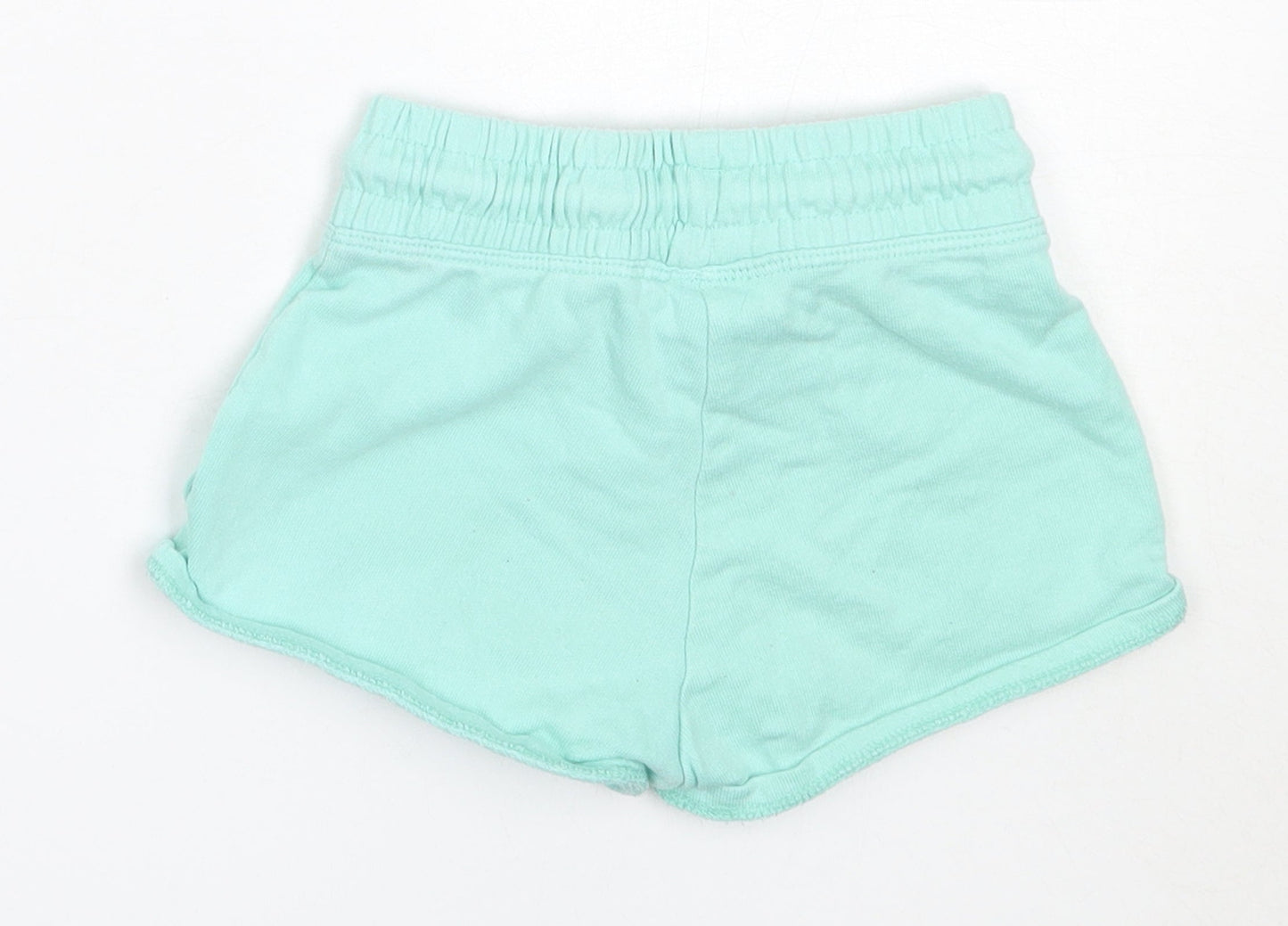 NEXT Girls Green  Cotton Hot Pants Shorts Size 4 Years  Regular