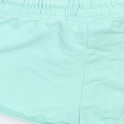 NEXT Girls Green  Cotton Hot Pants Shorts Size 4 Years  Regular