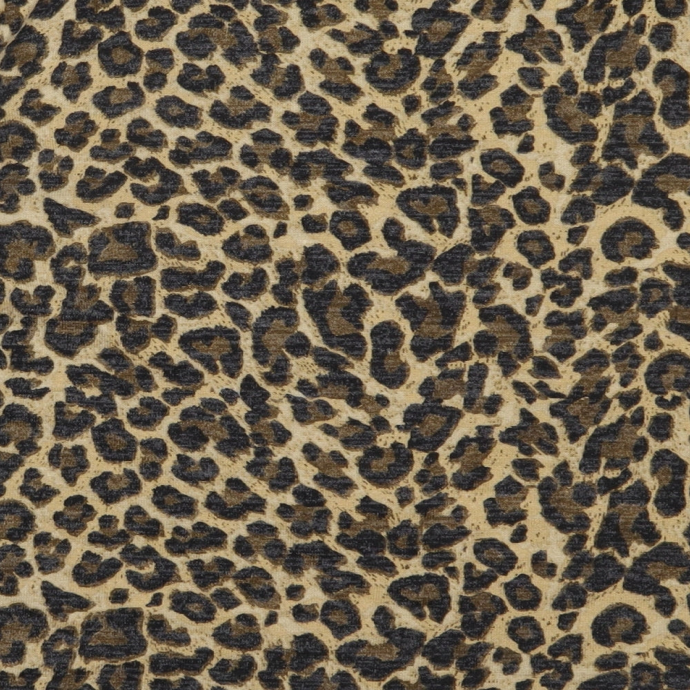 Primark Womens Beige High Neck Animal Print Polyester Pullover Jumper Size XL