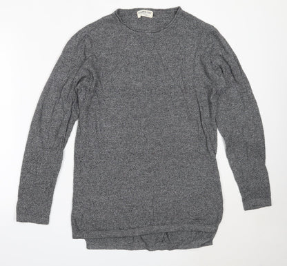 Cedar Wood State Mens Grey Round Neck  Cotton Pullover Jumper Size M