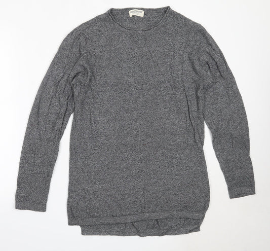 Cedar Wood State Mens Grey Round Neck  Cotton Pullover Jumper Size M