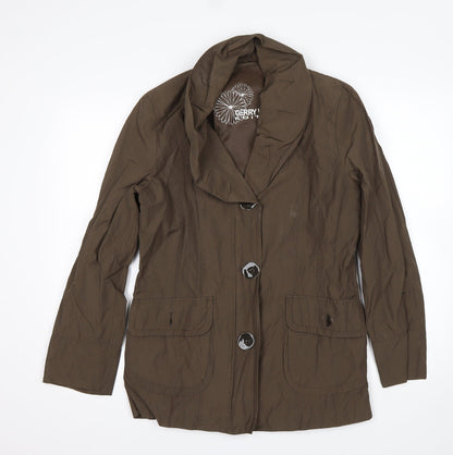 Womens UK Size 12 Gerry Weber Green Overcoat