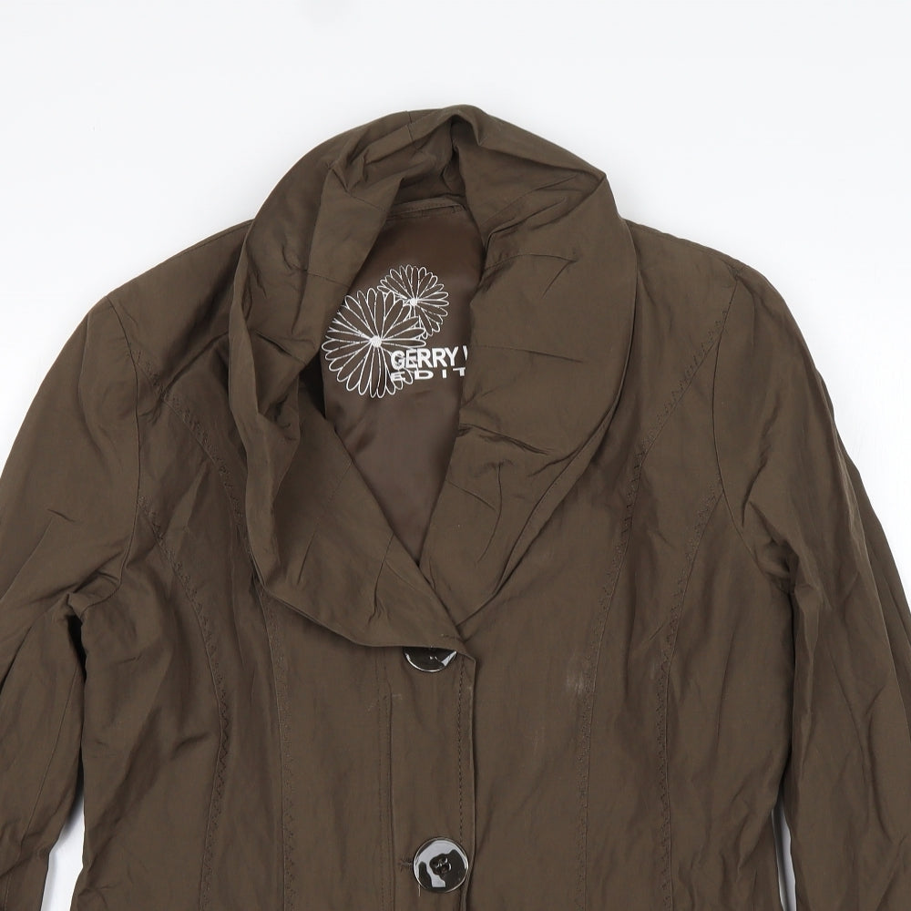 Womens UK Size 12 Gerry Weber Green Overcoat