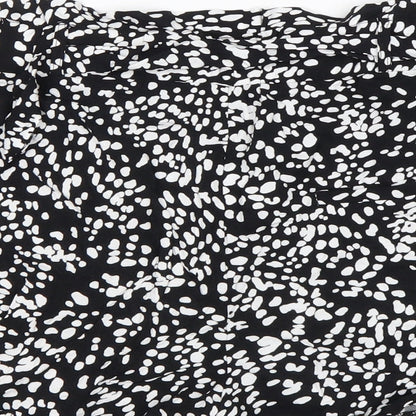 JEFF&CO Womens Multicoloured Animal Print Viscose Paperbag Shorts Size 12 L3 in Regular