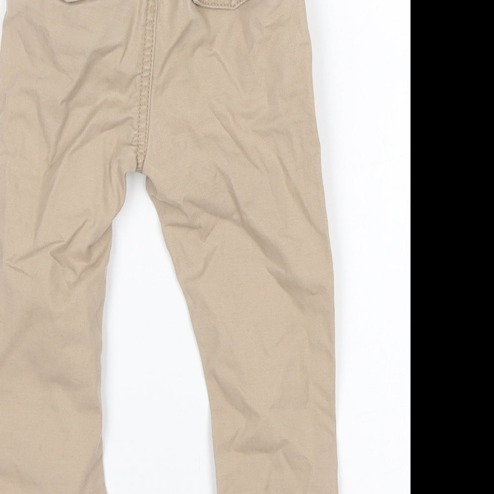 Matalan Boys Beige  Cotton Capri Trousers Size 12-18 Months