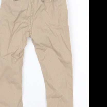 Matalan Boys Beige  Cotton Capri Trousers Size 12-18 Months