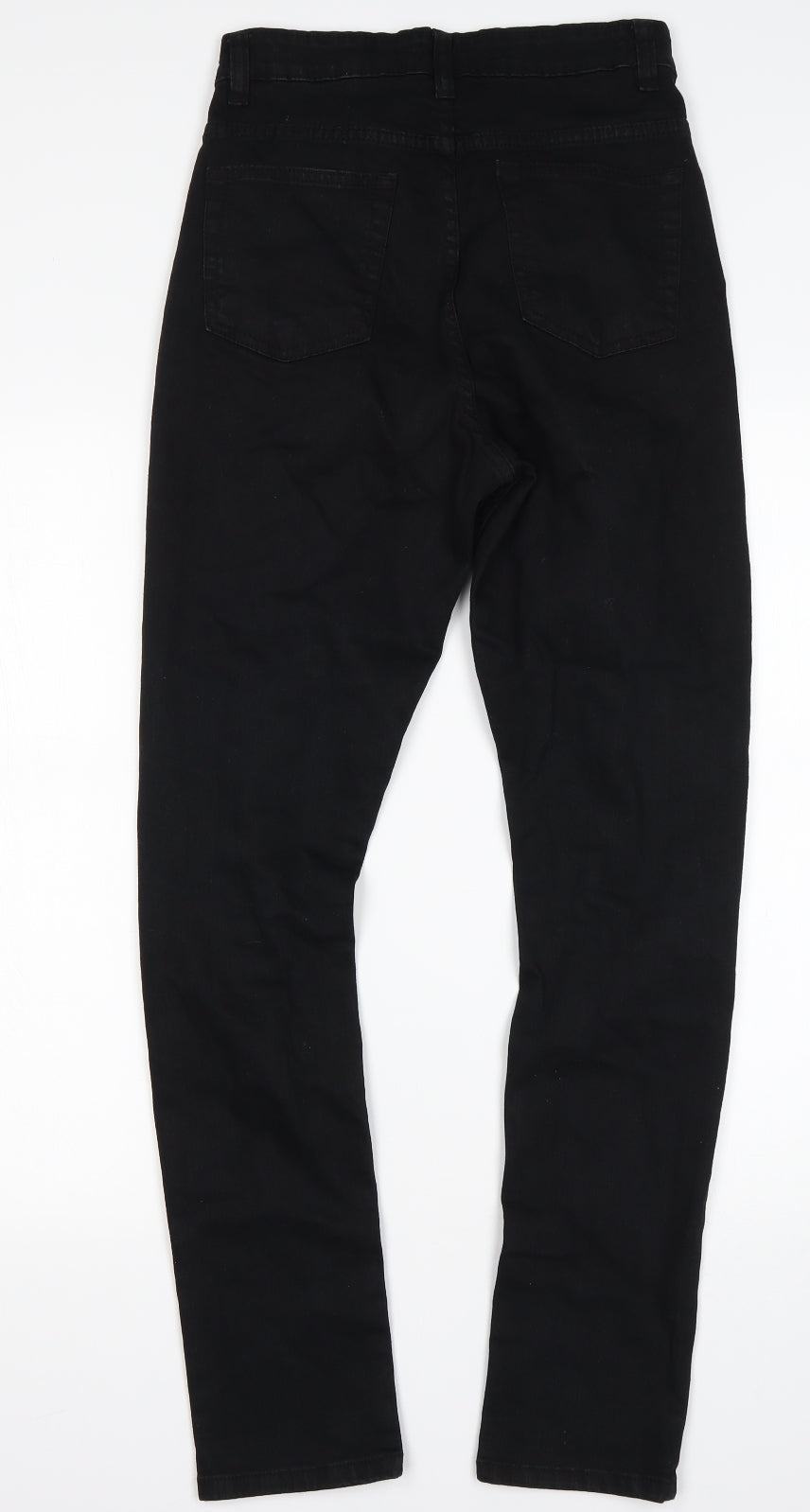 PRETTYLITTLETHING Womens Black  Cotton Skinny Jeans Size 8 L29 in Regular