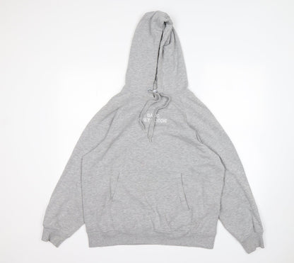 Zara Womens Green  Cotton Pullover Hoodie Size S