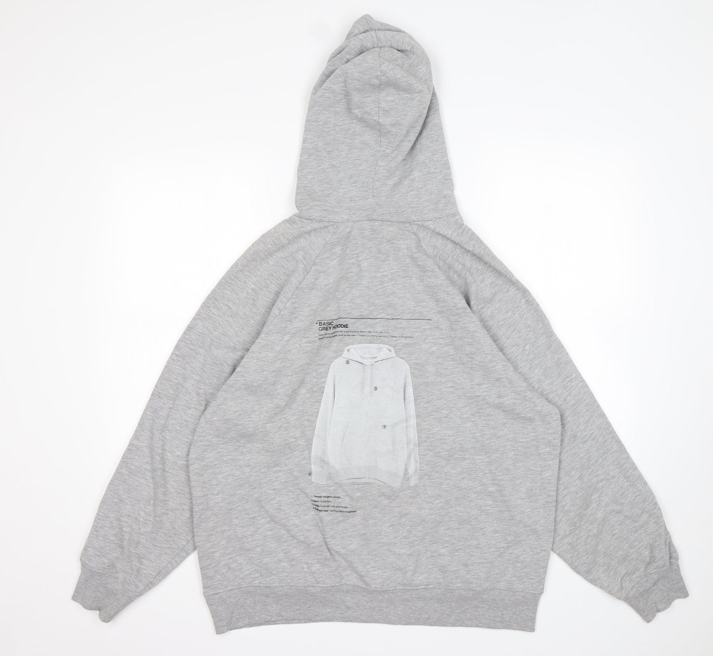 Zara Womens Green  Cotton Pullover Hoodie Size S