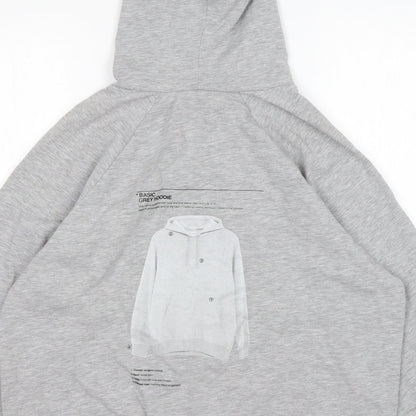 Zara Womens Green  Cotton Pullover Hoodie Size S