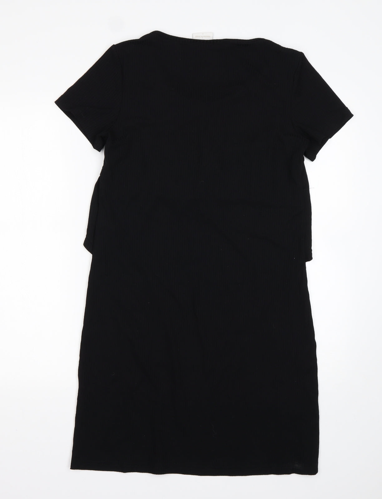 Mamalicious Womens Black  Viscose Pencil Dress  Size M  Round Neck