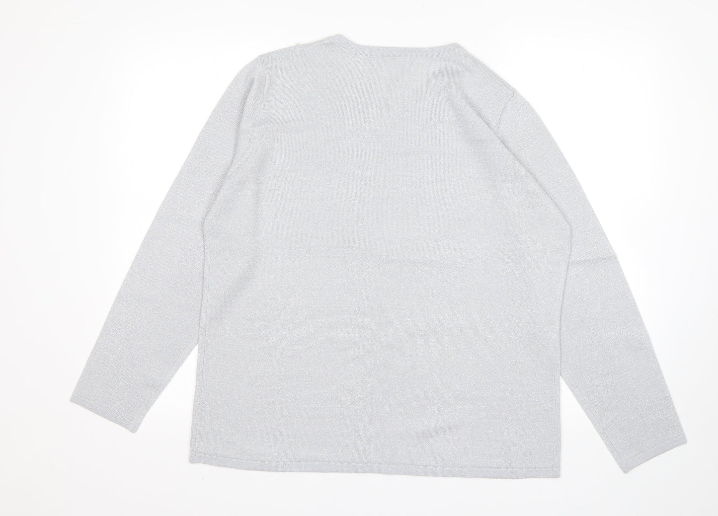 Womens UK Size M Bonmarché Grey Pullover Jumper