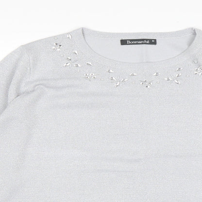 Womens UK Size M Bonmarché Grey Pullover Jumper
