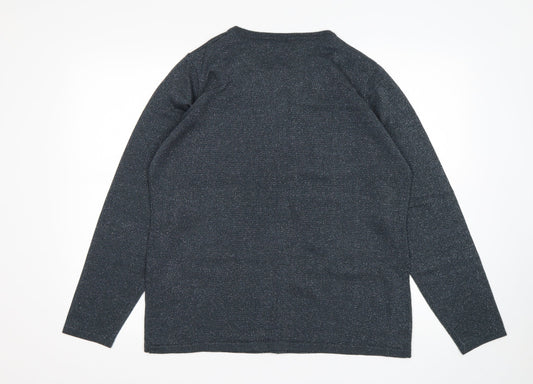 Womens UK Size M Bonmarché Grey Cardigan Jumper