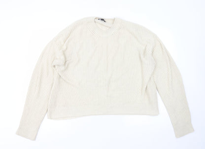 Womens UK Size M New Look Beige Pullover Jumper