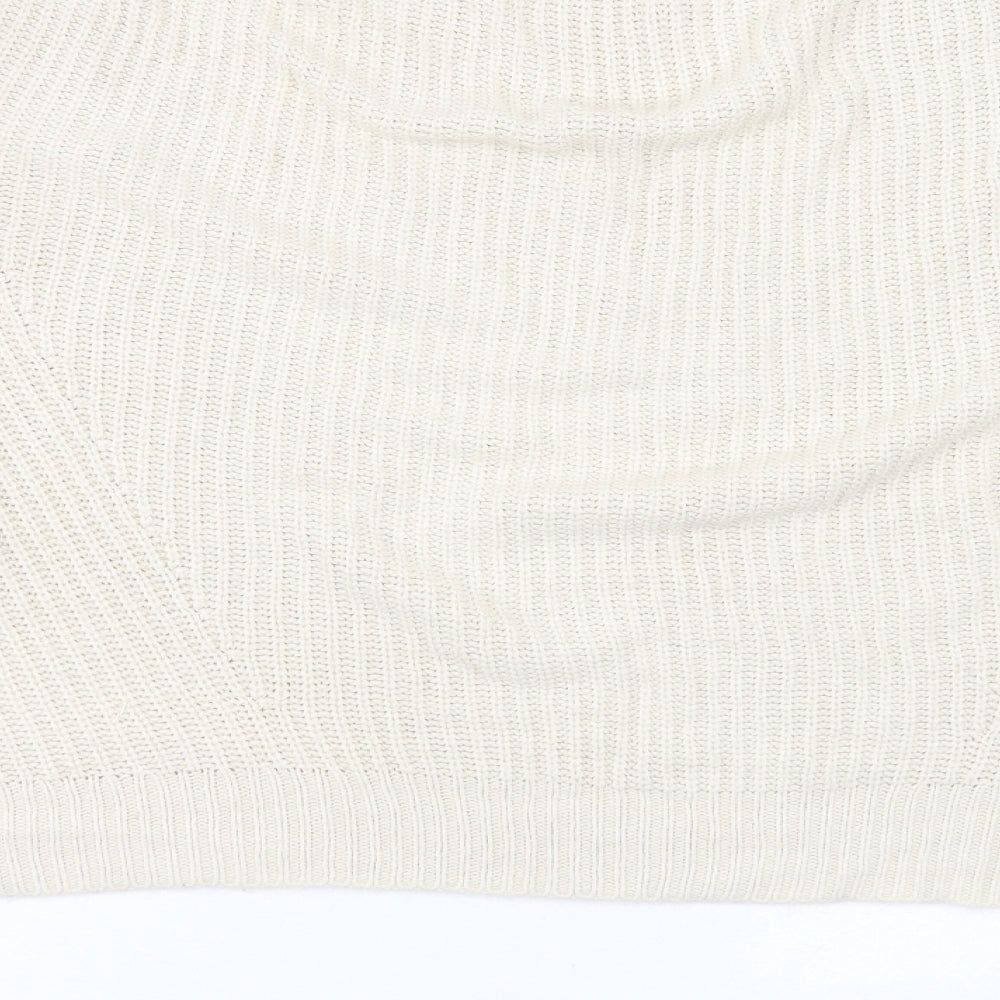 Womens UK Size M New Look Beige Pullover Jumper