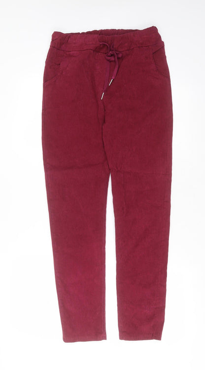 Womens UK Size 28 in Made in Italy Regular Fit  Purple Trousers