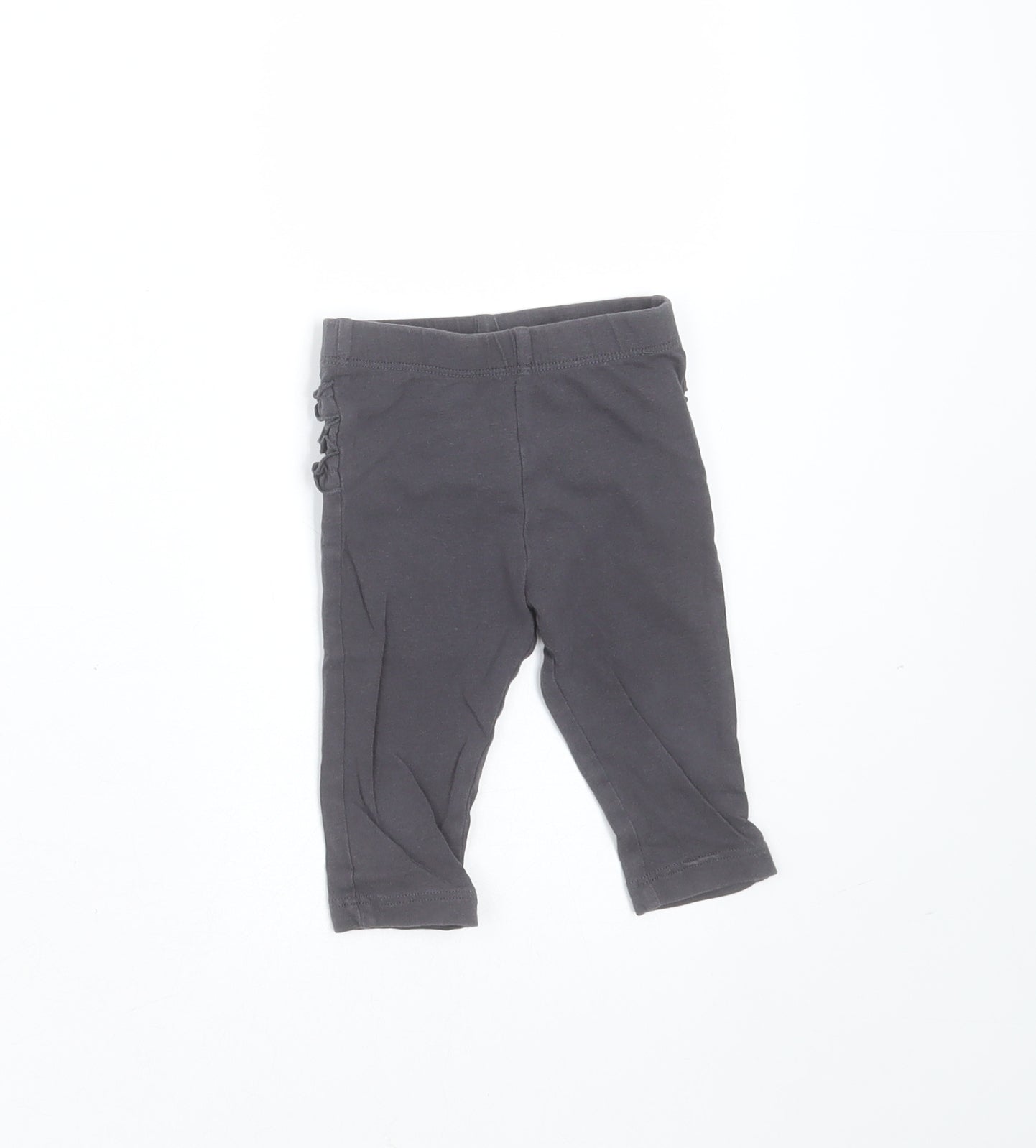 Matalan Girls Grey  Cotton  Trousers Size 3-6 Months   - leggings