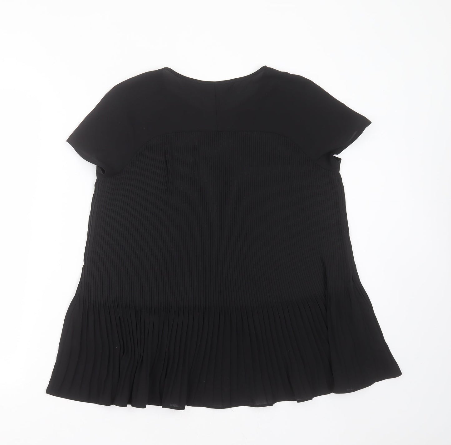 Womens UK Size 12 Dorothy Perkins Black Basic Blouse