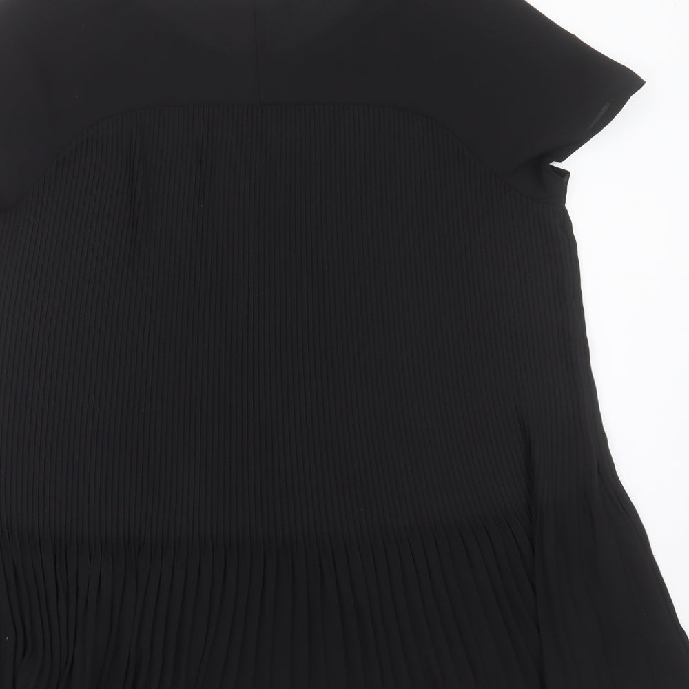 Womens UK Size 12 Dorothy Perkins Black Basic Blouse