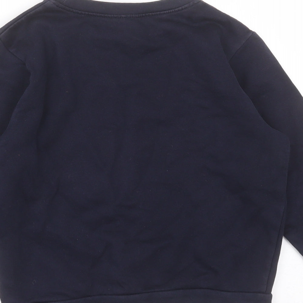 George Boys Blue  Cotton Pullover Sweatshirt Size 5-6 Years   - school